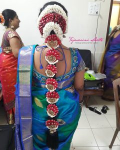 bridal hairstyle south indian