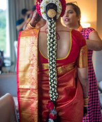 south indian wedding hairstyles – Tejaswini Shetty